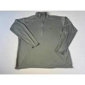 Vintage Patagonia Capilene 3 Midweight 1/4 Zip Pullover Mens XL Gray